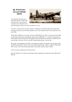 A preview of a PDF biography for Bowen-Chennell, Philip